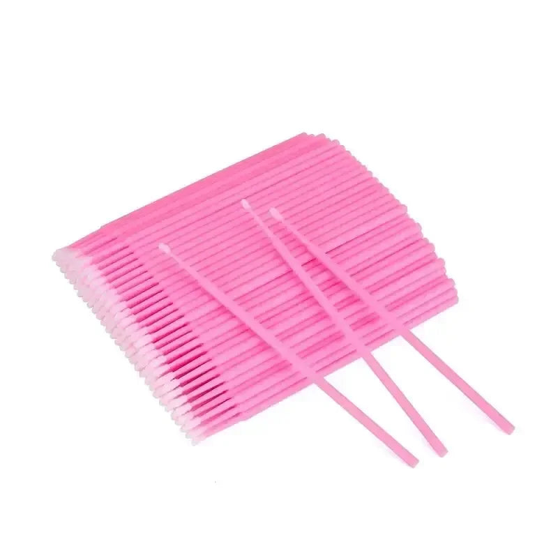 Wholesale Disposable Miniature Mascara Brush for Makeup Cleaning and Compatible Personal Care Pink Brush for Make up and Clean