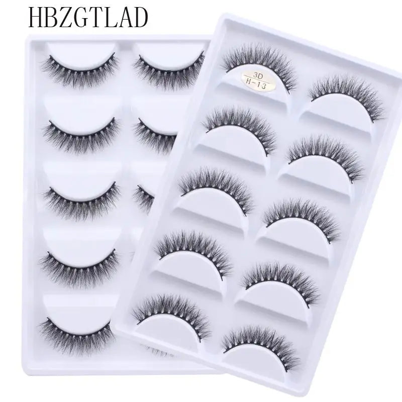 NEW 38 Style 5 Pairs Eyelash Natural 3D Mink False Eyelashes Makeup Fake Eye Lashes Faux Cils Make Up Beauty Tools Wholesale