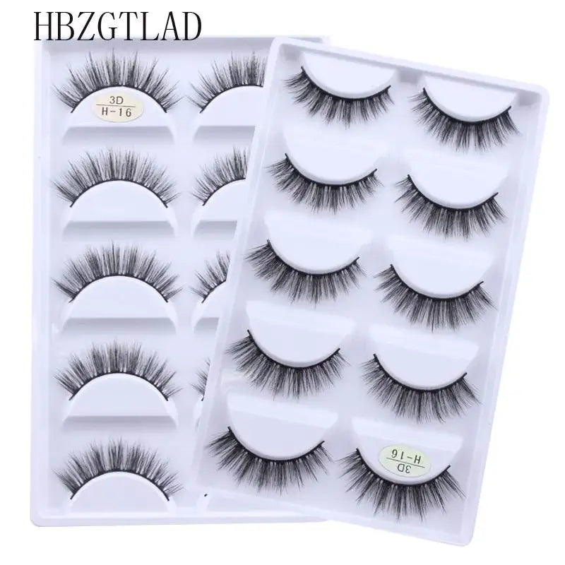 NEW 38 Style 5 Pairs Eyelash Natural 3D Mink False Eyelashes Makeup Fake Eye Lashes Faux Cils Make Up Beauty Tools Wholesale