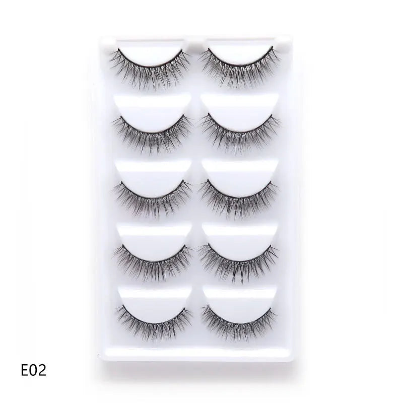 NEW 38 Style 5 Pairs Eyelash Natural 3D Mink False Eyelashes Makeup Fake Eye Lashes Faux Cils Make Up Beauty Tools Wholesale