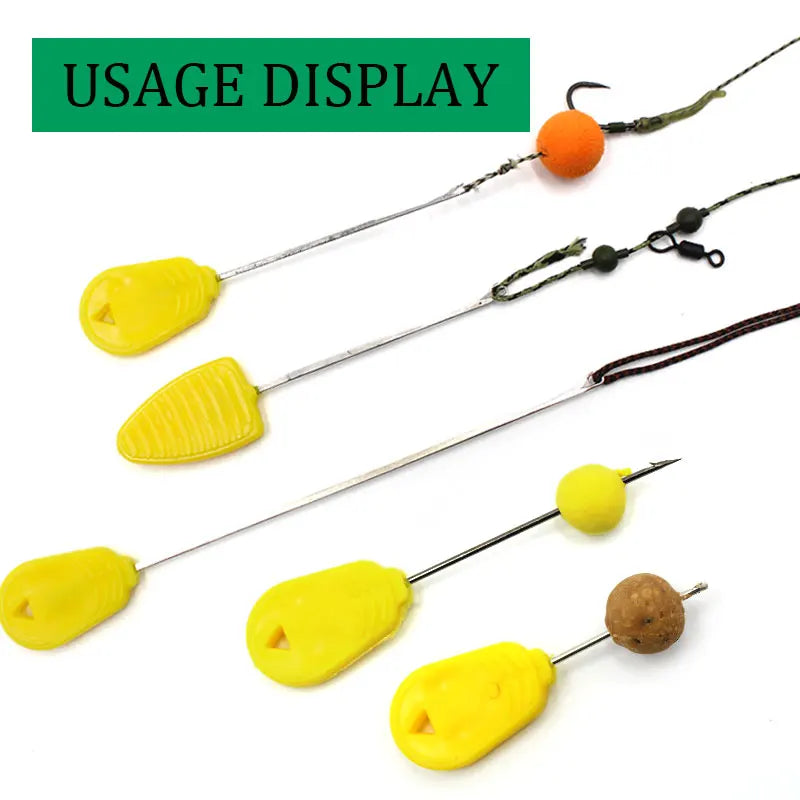 3PCS Carp Fishing Tools Kit Crochet Hook Stringer Bait Needles Pop Up Boilies Splicing Pins Needle For Carp Fishing Rigs Tackle