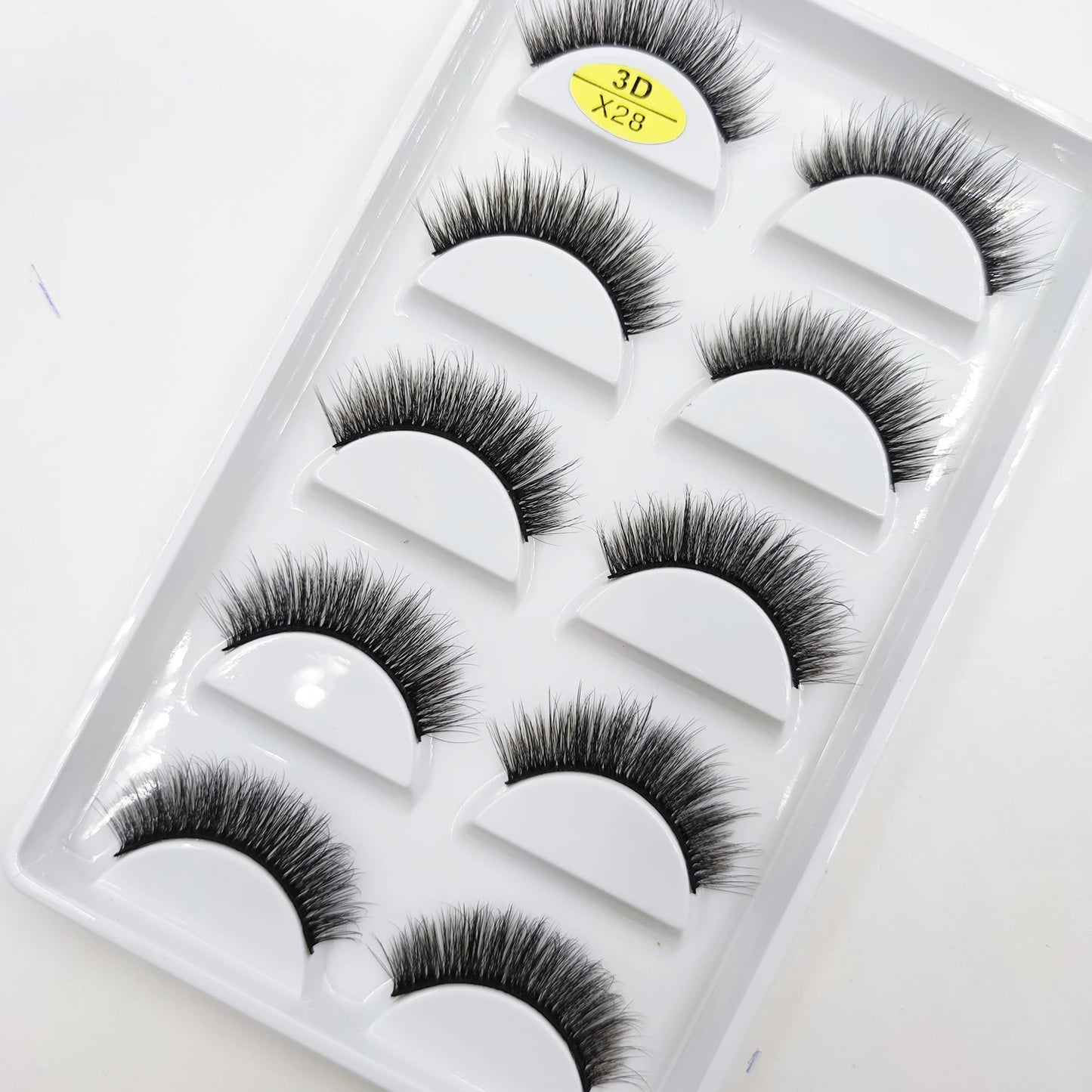 NEW Eyelash 3D Natural Mink False Eyelashes Makeup Fake Eye Lashes Faux Cilios Make Up Beauty Tools 5 Pairs