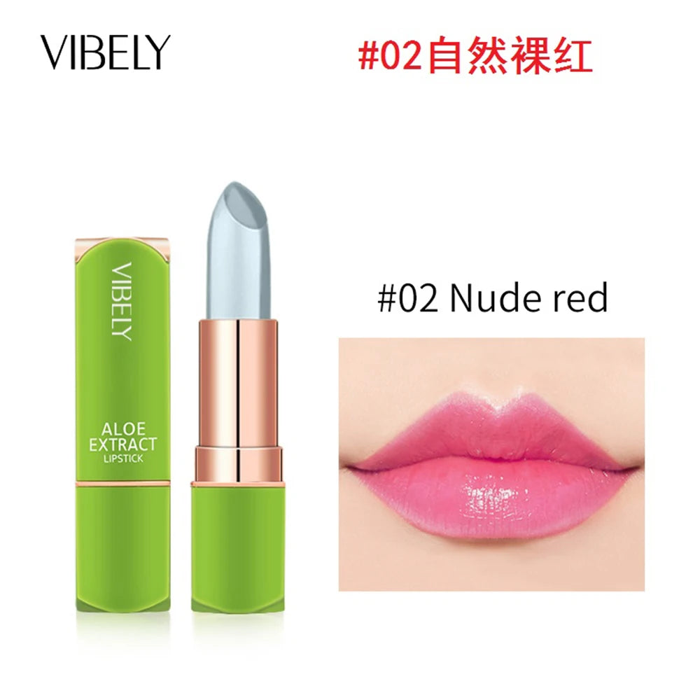 VIBELY New 7 Color Color Mood Changing Lip Balm Natural Aloe Vera Lipstick Long Lasting Moisturizing Makeup Cosmetics for Women