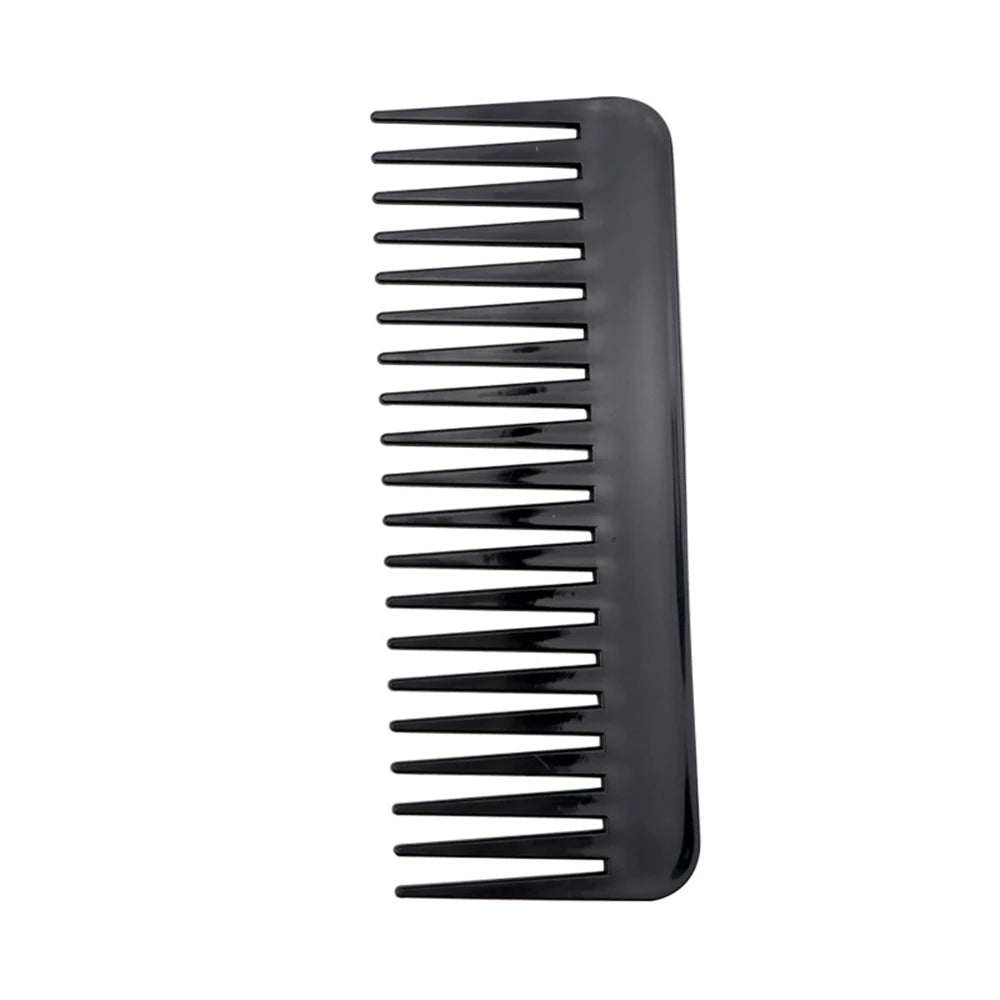 1pcs 19 Teeth Tooth Comb Large Wide Black Plastic Comb Anti-Static Scalp Massage Hair Comb Hair Accessories Hair Care Tool