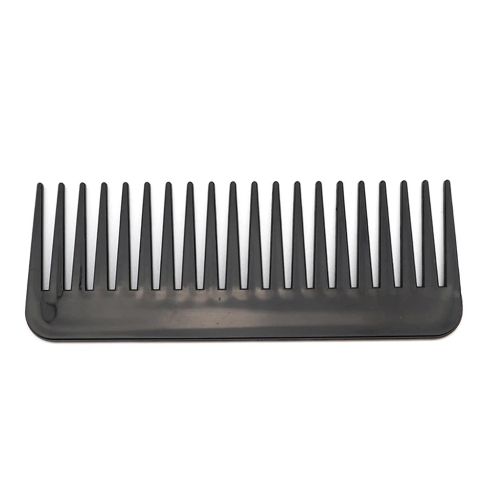 1pcs 19 Teeth Tooth Comb Large Wide Black Plastic Comb Anti-Static Scalp Massage Hair Comb Hair Accessories Hair Care Tool