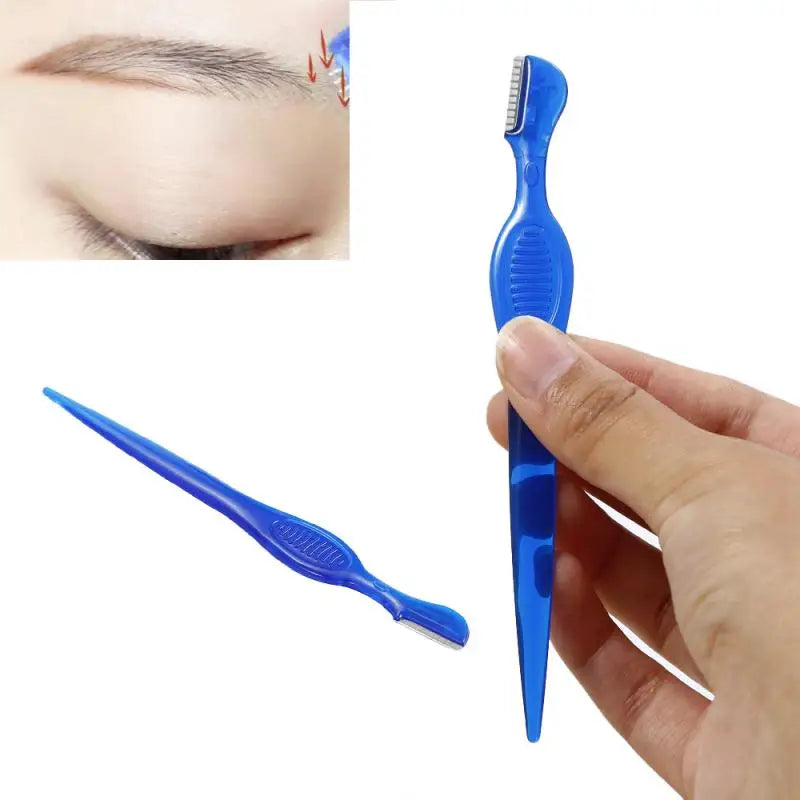 3 Pcs/set Eyebrow Trimmer Facial Hair Removal Safety Sharp Blade Portable Foldable  Eye Brow Trimmer Women Beauty Make Up Tools