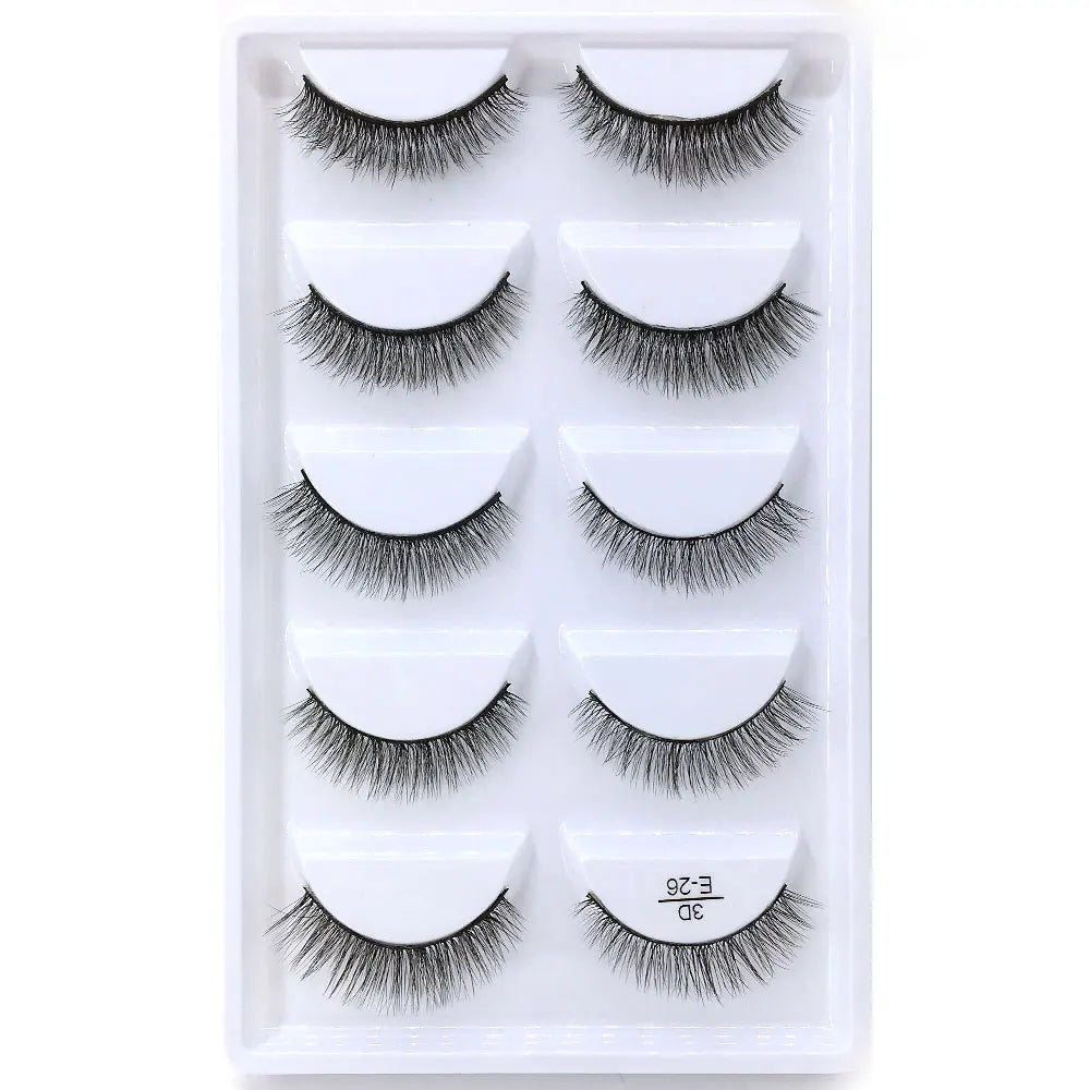 NEW 38 Style 5 Pairs Eyelash Natural 3D Mink False Eyelashes Makeup Fake Eye Lashes Faux Cils Make Up Beauty Tools Wholesale