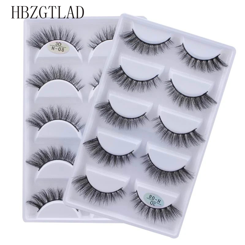 NEW 38 Style 5 Pairs Eyelash Natural 3D Mink False Eyelashes Makeup Fake Eye Lashes Faux Cils Make Up Beauty Tools Wholesale