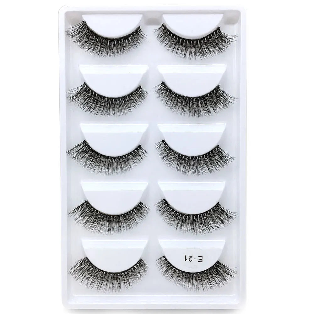 NEW 38 Style 5 Pairs Eyelash Natural 3D Mink False Eyelashes Makeup Fake Eye Lashes Faux Cils Make Up Beauty Tools Wholesale