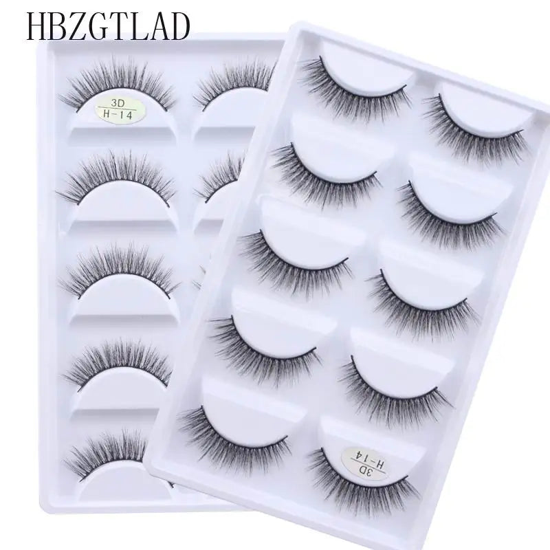 NEW 38 Style 5 Pairs Eyelash Natural 3D Mink False Eyelashes Makeup Fake Eye Lashes Faux Cils Make Up Beauty Tools Wholesale