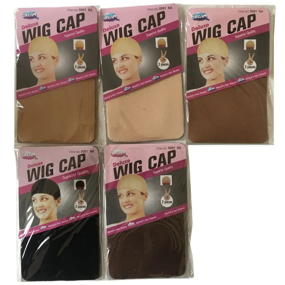 2 Pieces/pack Cheap Hair New Stocking Cap For Wigs Net For Wigs Bald Cap Nylon Stocking Wig Cap Stretchy