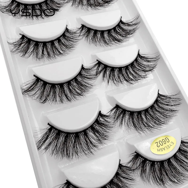 5 Pairs Eyelashes 3d Mink Lashes Eyelash Extension Natural False Eyelashes Volume Lashes Maquillaje Mink Eyelashes Makeup Cilios