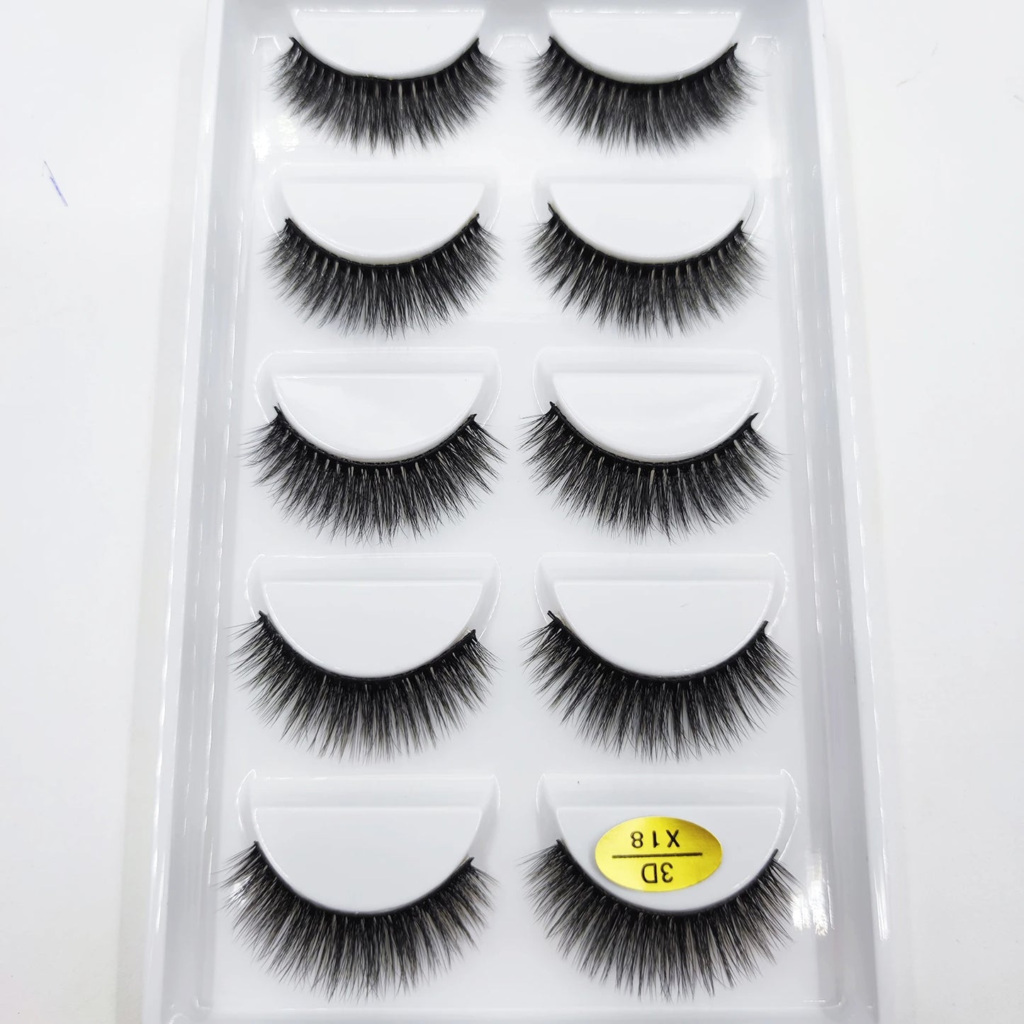 NEW Eyelash 3D Natural Mink False Eyelashes Makeup Fake Eye Lashes Faux Cilios Make Up Beauty Tools 5 Pairs