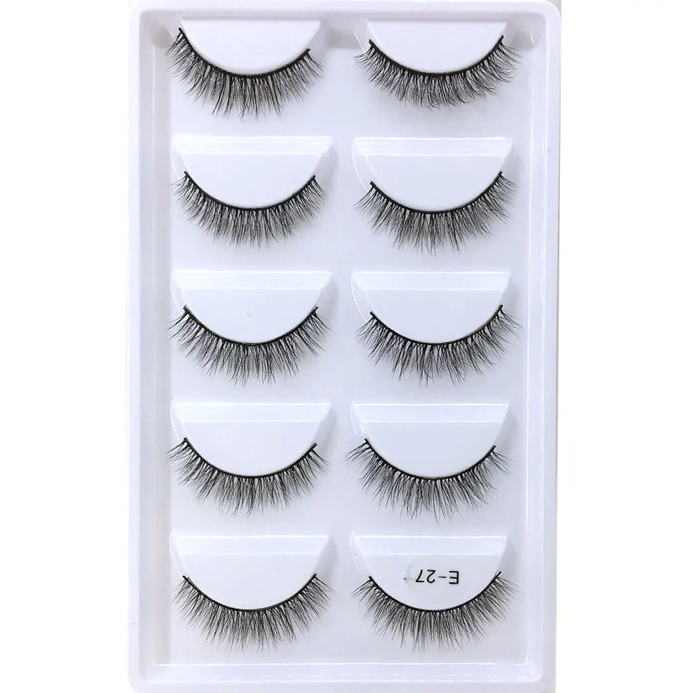 NEW 38 Style 5 Pairs Eyelash Natural 3D Mink False Eyelashes Makeup Fake Eye Lashes Faux Cils Make Up Beauty Tools Wholesale