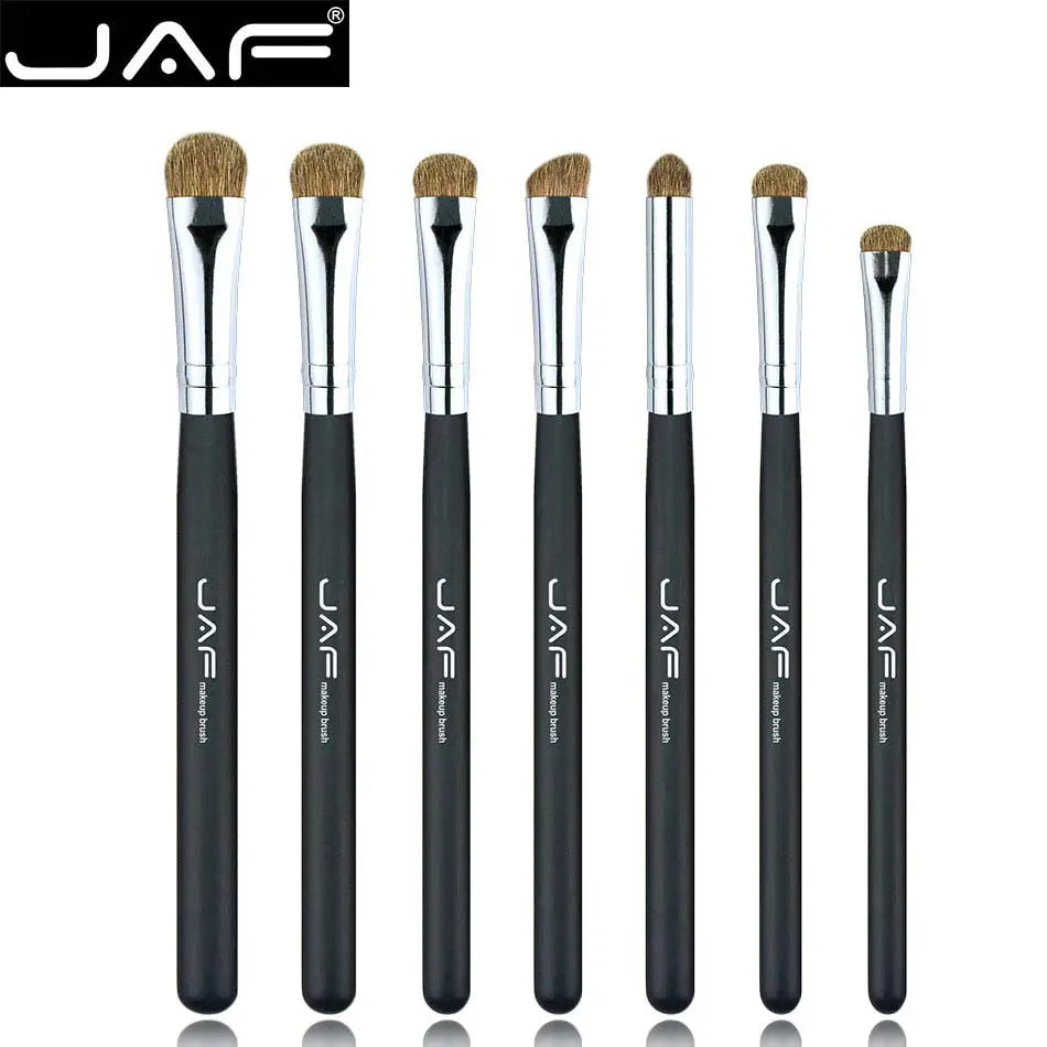 JAF 7 PCS Eyeshadow Make-up Tool Kit Eye Shade Make Up Brushes Sets Professional Makeup Brushes for Eye Shadow Blending JE07PY