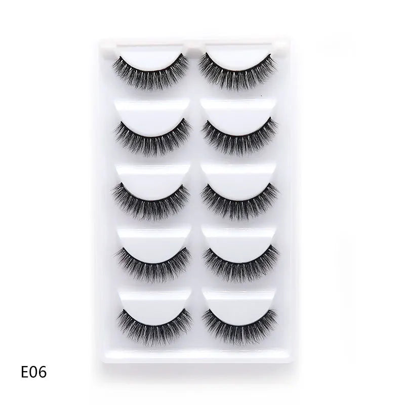 NEW 38 Style 5 Pairs Eyelash Natural 3D Mink False Eyelashes Makeup Fake Eye Lashes Faux Cils Make Up Beauty Tools Wholesale