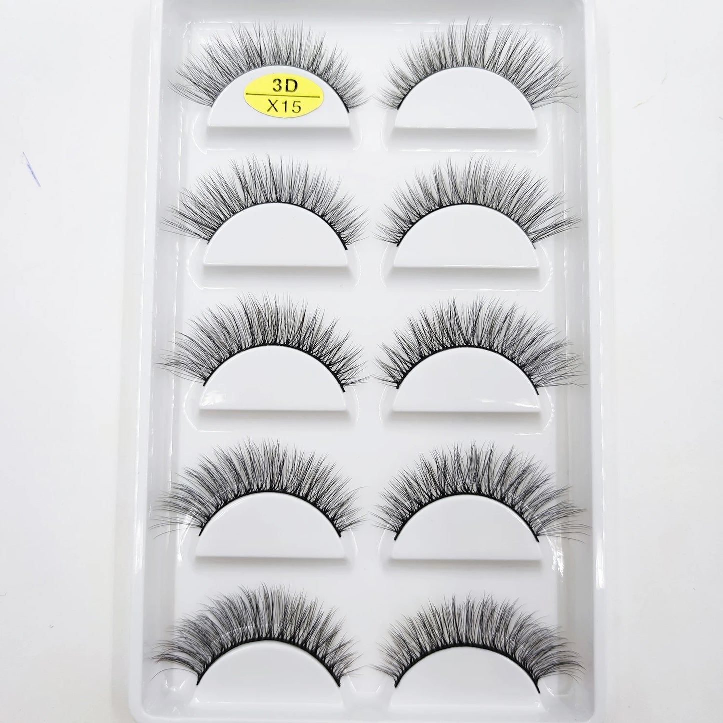 NEW Eyelash 3D Natural Mink False Eyelashes Makeup Fake Eye Lashes Faux Cilios Make Up Beauty Tools 5 Pairs