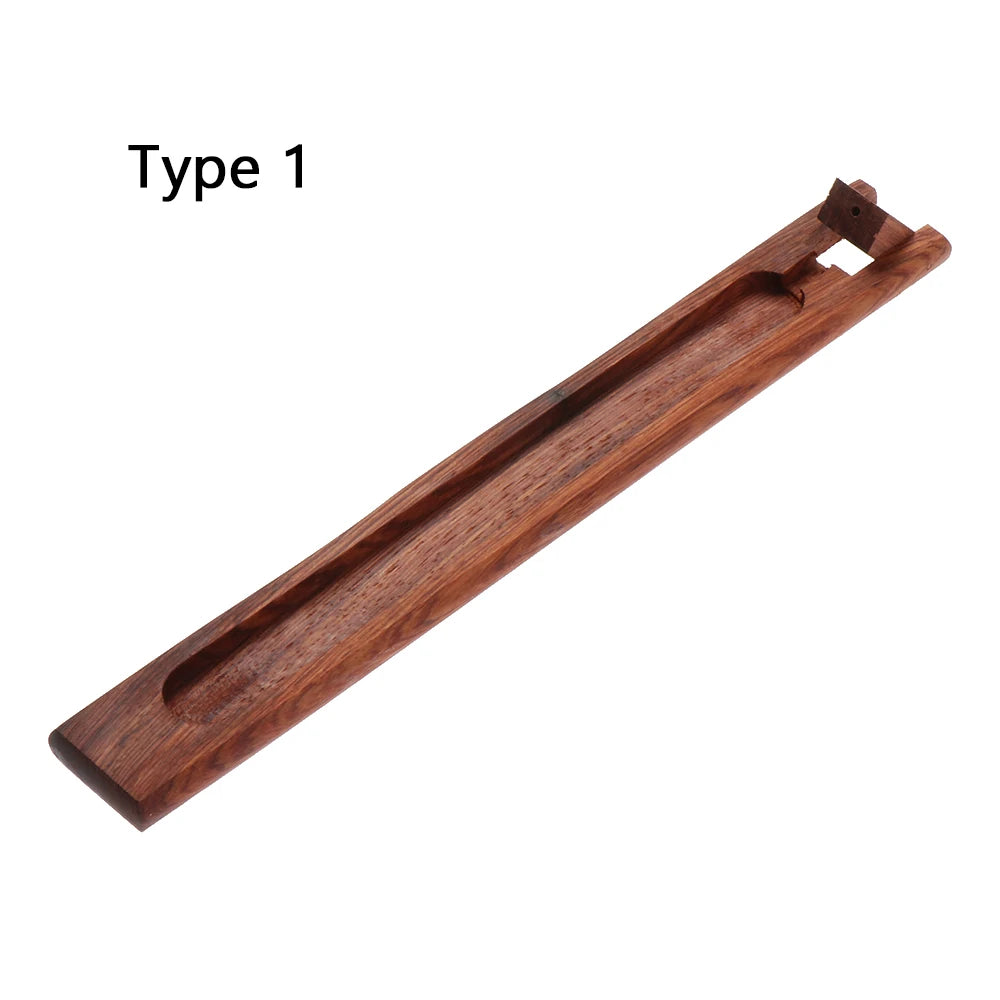 Retro Natural Plain Wooden/Bamboo Sticks Plate Incense Holder Elegant Fragrant Line Ware Burner Ash Catcher Base Home Decoration