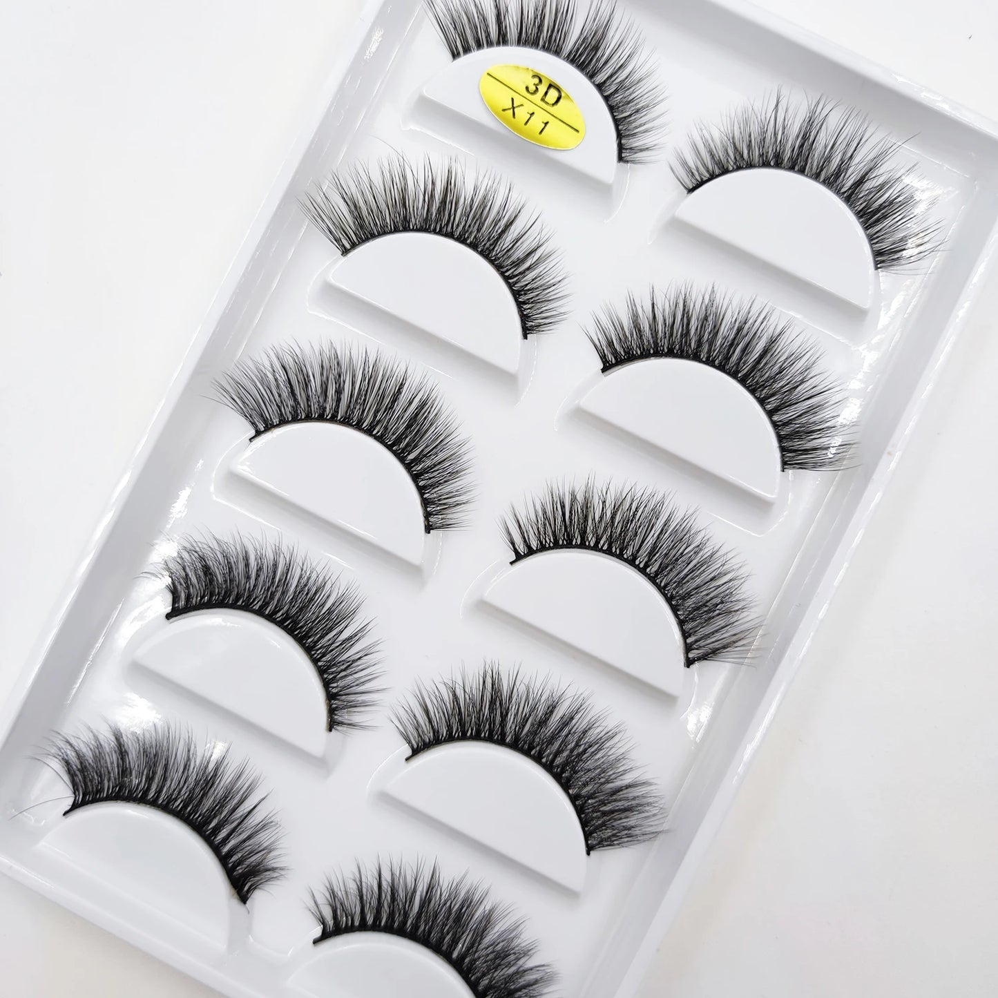 NEW Eyelash 3D Natural Mink False Eyelashes Makeup Fake Eye Lashes Faux Cilios Make Up Beauty Tools 5 Pairs