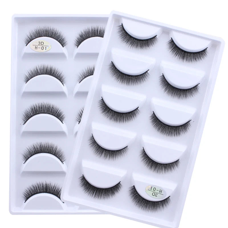 NEW 38 Style 5 Pairs Eyelash Natural 3D Mink False Eyelashes Makeup Fake Eye Lashes Faux Cils Make Up Beauty Tools Wholesale