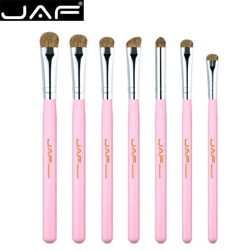 JAF 7 PCS Eyeshadow Make-up Tool Kit Eye Shade Make Up Brushes Sets Professional Makeup Brushes for Eye Shadow Blending JE07PY