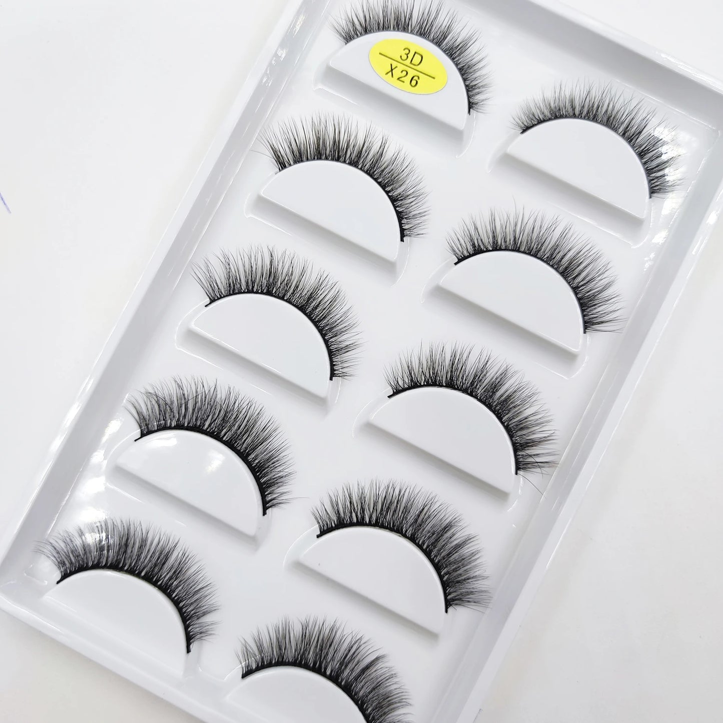 NEW Eyelash 3D Natural Mink False Eyelashes Makeup Fake Eye Lashes Faux Cilios Make Up Beauty Tools 5 Pairs