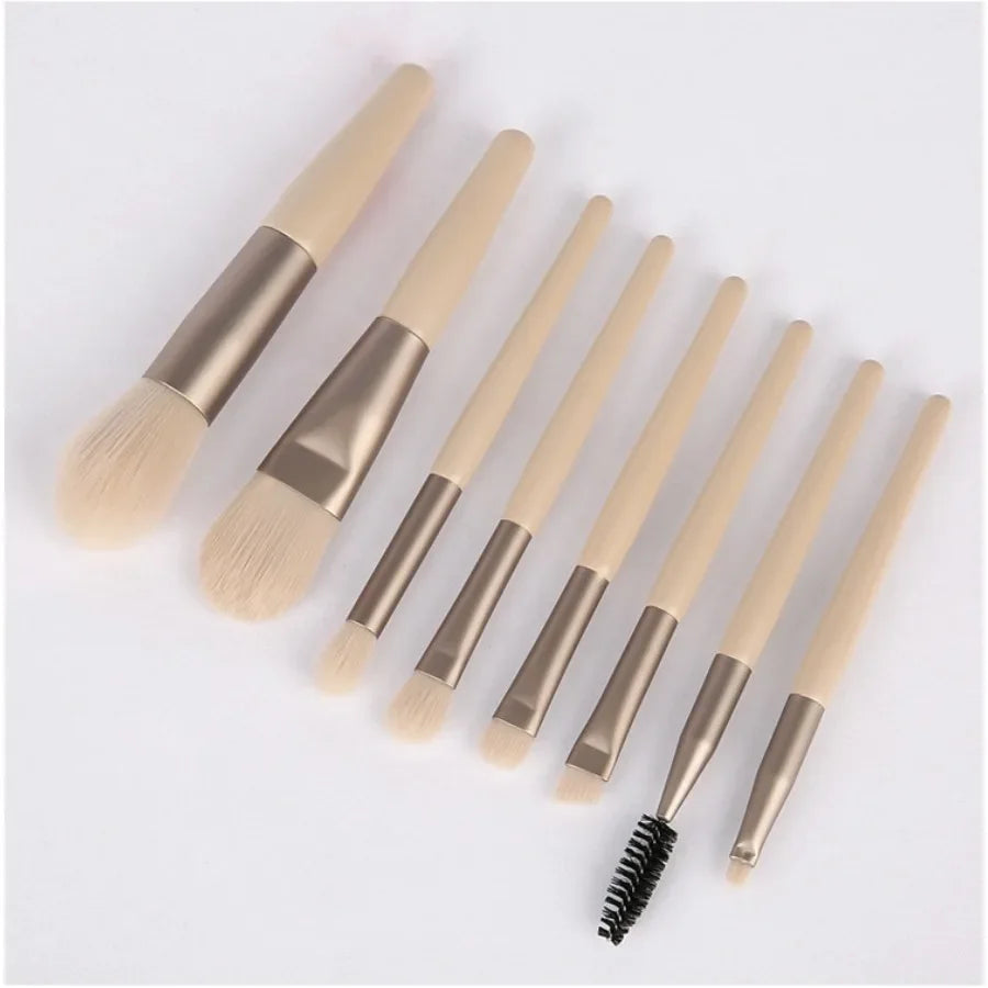 8Pcs Professional Makeup Brushes Set Cosmetic Powder Eye Shadow Foundation Blush Blending Concealer Beauty Make Up Tool Brushes