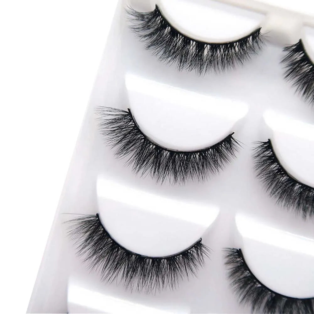 NEW 38 Style 5 Pairs Eyelash Natural 3D Mink False Eyelashes Makeup Fake Eye Lashes Faux Cils Make Up Beauty Tools Wholesale