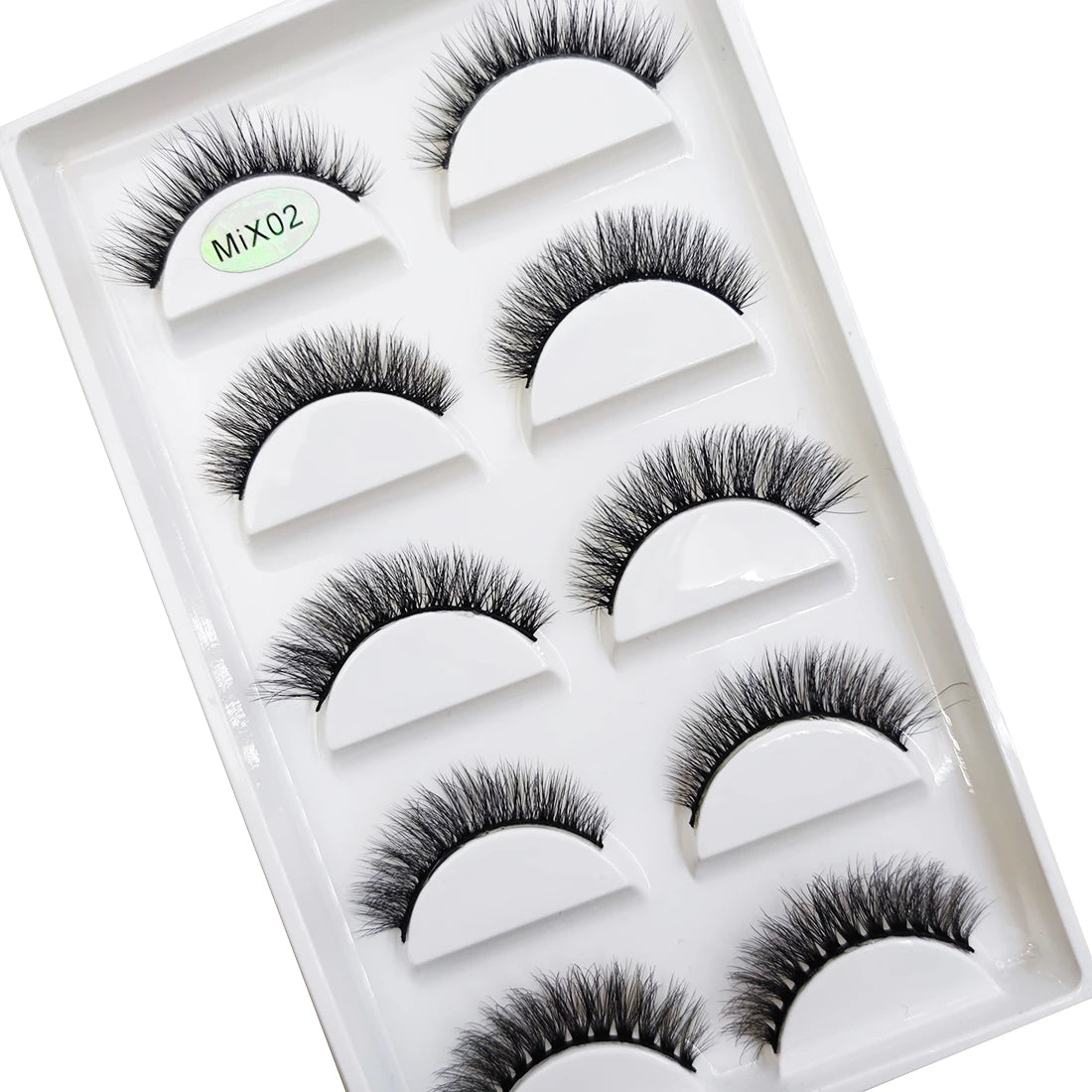 5 Pairs 3D Natural False Eyelashes Makeup Mink Eyelash Fake Eye Lashes Faux Cils Make Up Beauty Maquillaje Tools H13 Mini Cat