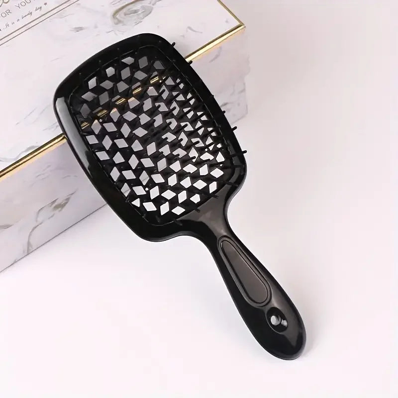 1pcs Hollow Out Wide Teeth Comb For Women Scalp Massage Comb Hair Brush For Wet Or Dry Hair Detangling Hairdressing Brush Salon