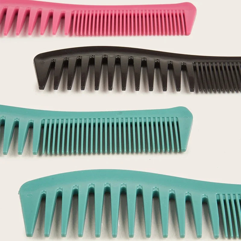 Durable Fine Tooth & Wide Tooth Hair Hairbrush Combs Resin Anti-static Comb Hairdressing Comb for Women Girl Styling Combs