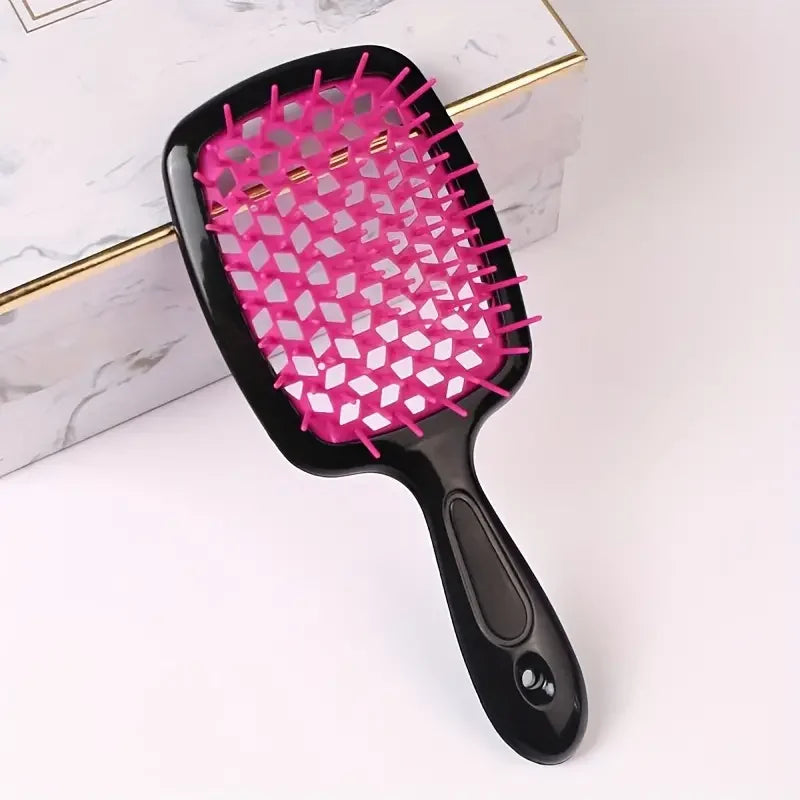 1pcs Hollow Out Wide Teeth Comb For Women Scalp Massage Comb Hair Brush For Wet Or Dry Hair Detangling Hairdressing Brush Salon