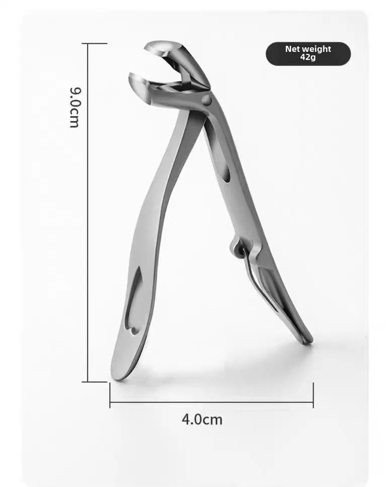 Curved Nail Clippers with Large Opening Three Times Anti-splash Storage Nail Clippers for The Elderly Thick Toenails Heavy Duty