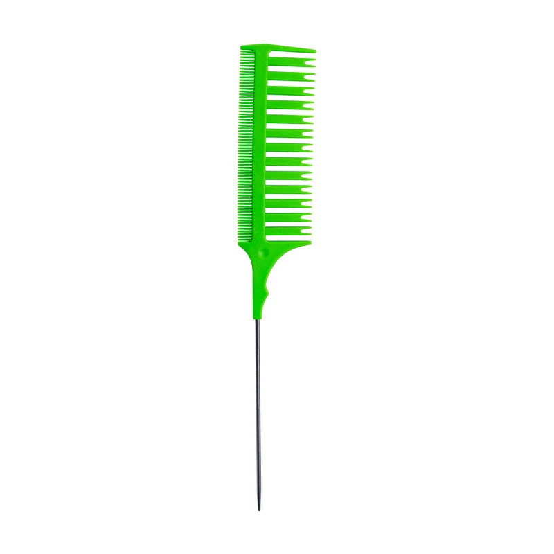 Tip-tail Hair Dyeing Comb Double-side Hair Partition Highlighting Comb Hairdressing Hair Brush Salon Cutting Styling Accessories