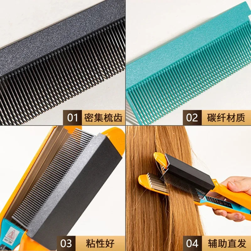 Practical Good Adhesion Hair Straightening Comb Thickened Hairdressing Electric Splint Hair Comb Straightener расческа для волос