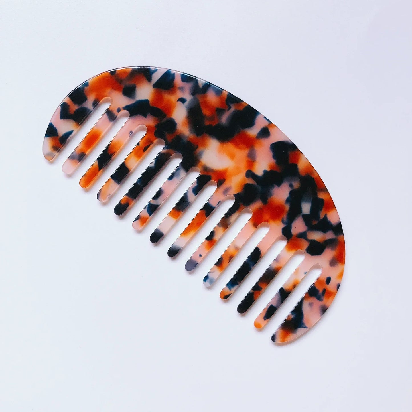 Half Round Acetate Hairdressing Comb Anti-static Head Massage Hairbrush Colorful Hairdress Salon Travel Styling Tool Accessories