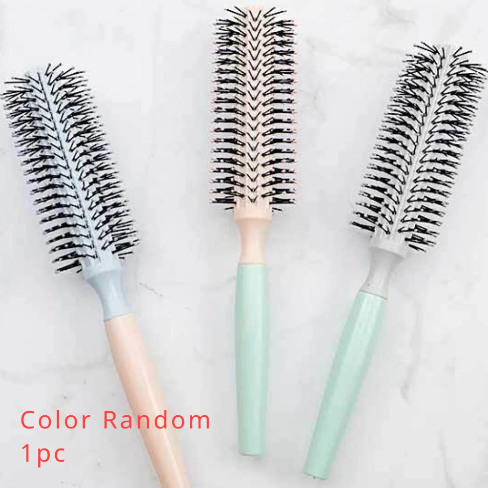 Round Roller Comb Hair Combs Volume Hairbrush Curling Special Pear Flower Buckle Shape Straight Massage Hairdressing заколки