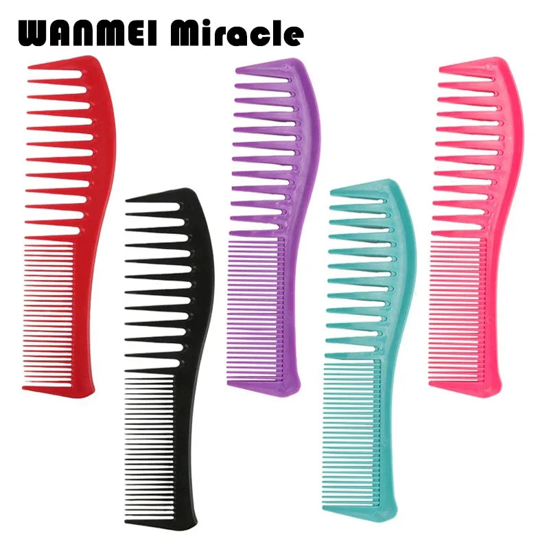 Durable Fine Tooth & Wide Tooth Hair Hairbrush Combs Resin Anti-static Comb Hairdressing Comb for Women Girl Styling Combs