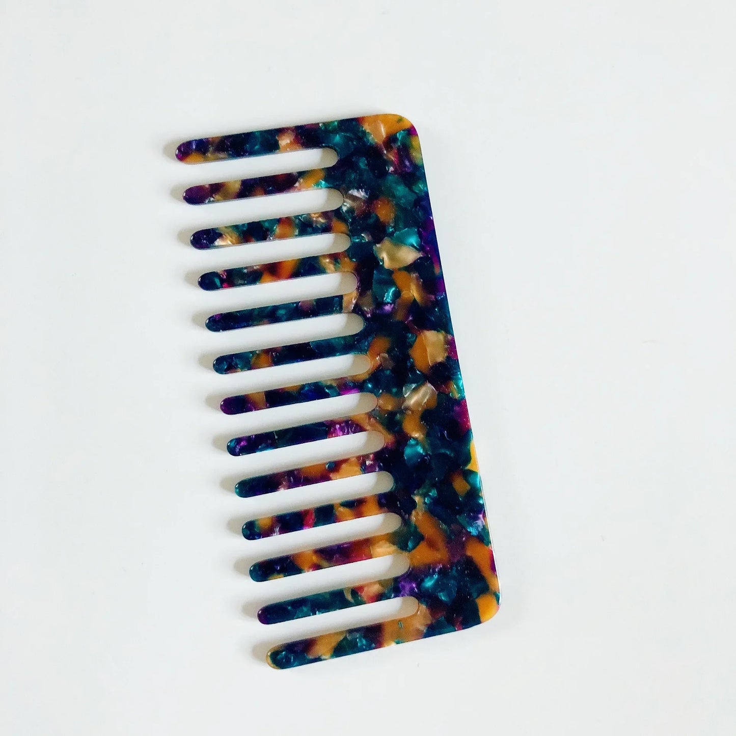 Small Colored Acetate Combs Anti-static Marble Leopard Hair Comb Hair for Women Girls Styling Tools Headdress Head Massage Brush