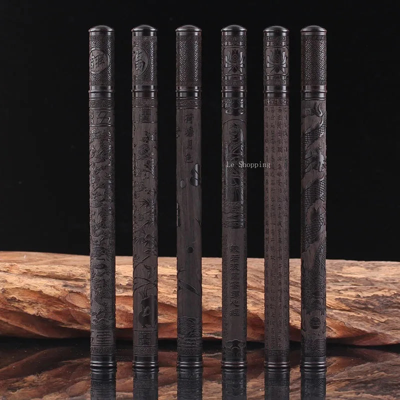 Black Sandalwood Incense Canister Relievo Unplug Mouth Style Agarwood/sandalwood Joss Stick Tube Domestic Incense Appliances