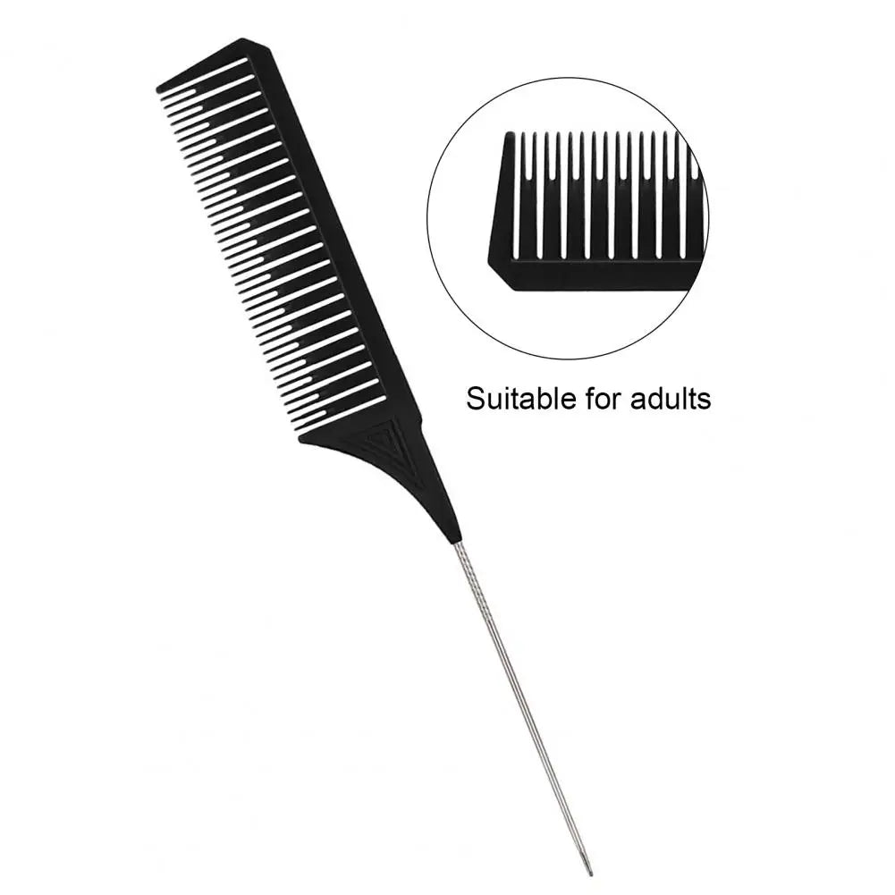 Large and Small Toothed Steel Needle-point Tail Comb Trendy Comb PC Tip-tail Hair Highlighting Comb for Stylist