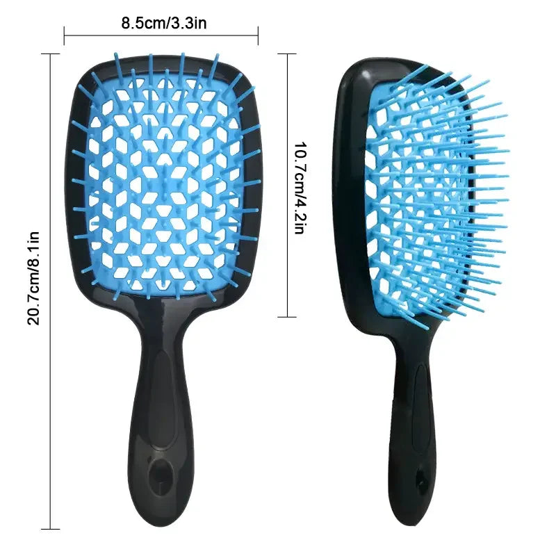 1pcs Hollow Out Wide Teeth Comb For Women Scalp Massage Comb Hair Brush For Wet Or Dry Hair Detangling Hairdressing Brush Salon