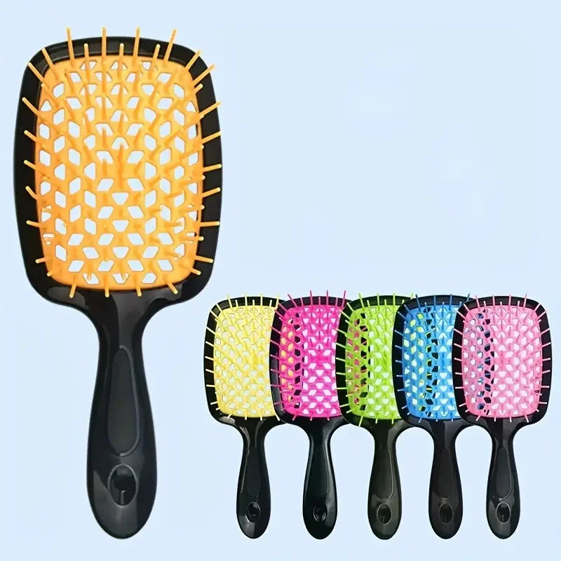 1pcs Hollow Out Wide Teeth Comb For Women Scalp Massage Comb Hair Brush For Wet Or Dry Hair Detangling Hairdressing Brush Salon