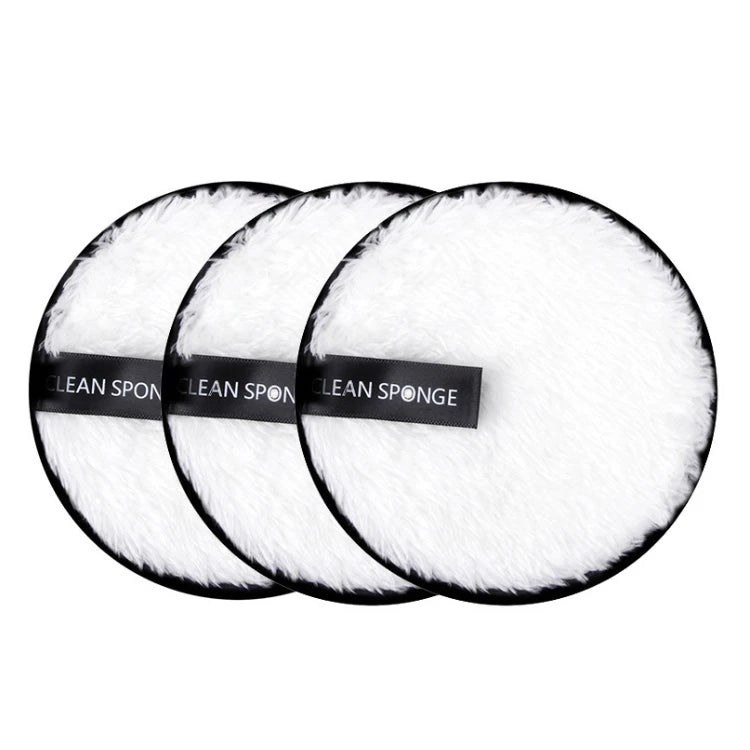 3Pcs Reusable Makeup Remover Pads Cotton Wipes Microfiber Cosmetics Washable Make Up Towel Face Cleansing Sponge Skin Care Tools