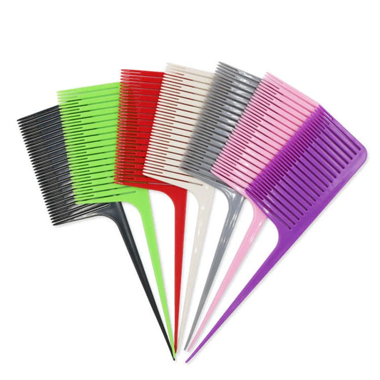 Profession Hair Dyeing Comb Weave Comb Tail Pro-hair Coloring Highlighting Comb Weaving Cutting Hair Brush for Hairdressing