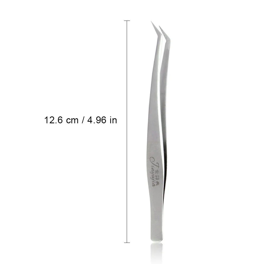 VETUS Stainless Steel Eyebrow Tweezer False Eyelash Extension Tweezers Auxiliary Repair Hyperfine Lashes Tools Make Up Tweezers