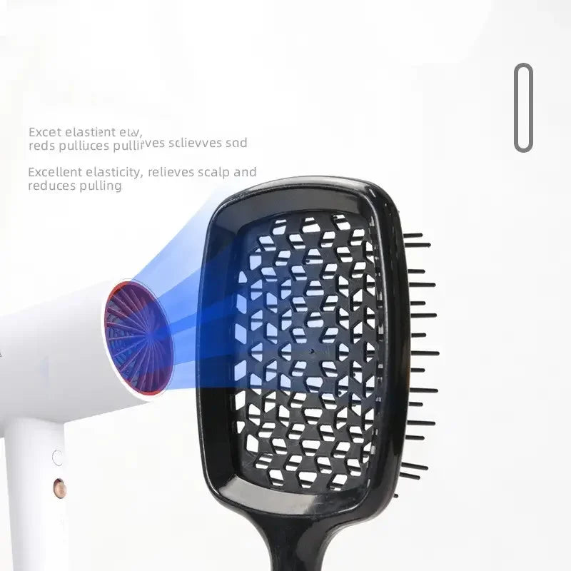 1pcs Hollow Out Wide Teeth Comb For Women Scalp Massage Comb Hair Brush For Wet Or Dry Hair Detangling Hairdressing Brush Salon