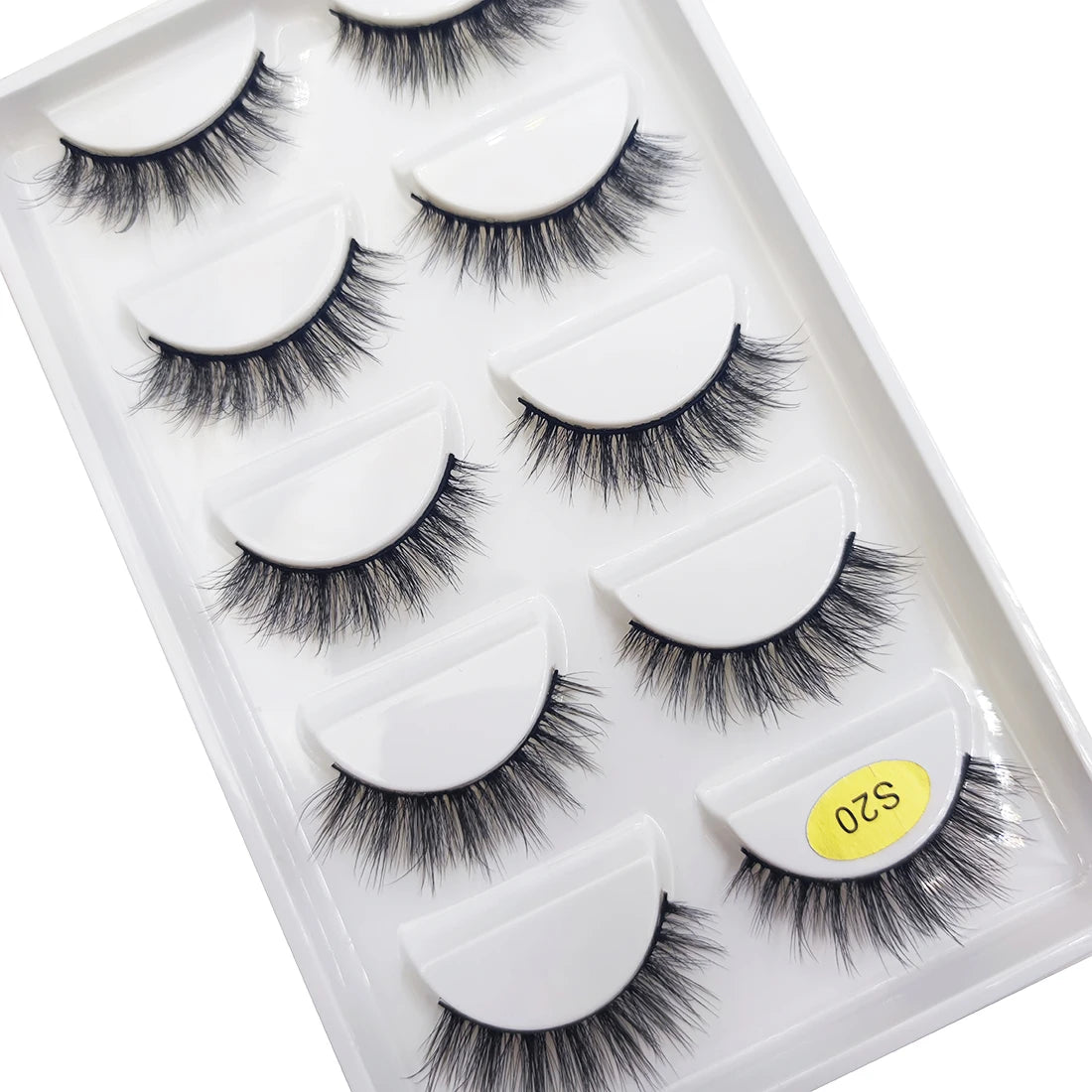 5 Pairs 3D Natural False Eyelashes Makeup Mink Eyelash Fake Eye Lashes Faux Cils Make Up Beauty Maquillaje Tools H13 Mini Cat