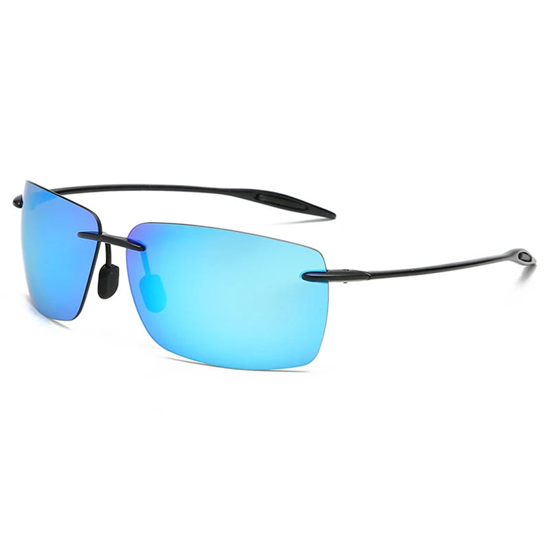 Ultralight TR90 Sunglasses Men Women Frameless Driver Driving Sun Glasses Fashion Outdoor Fishing Hiking Running Sports Shades