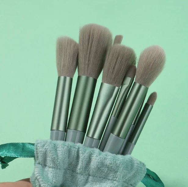 13 PCS Makeup Brushes Set Eye Shadow Foundation Women Cosmetic Brush Eyeshadow Blush Beauty Soft Make Up Tools Bag